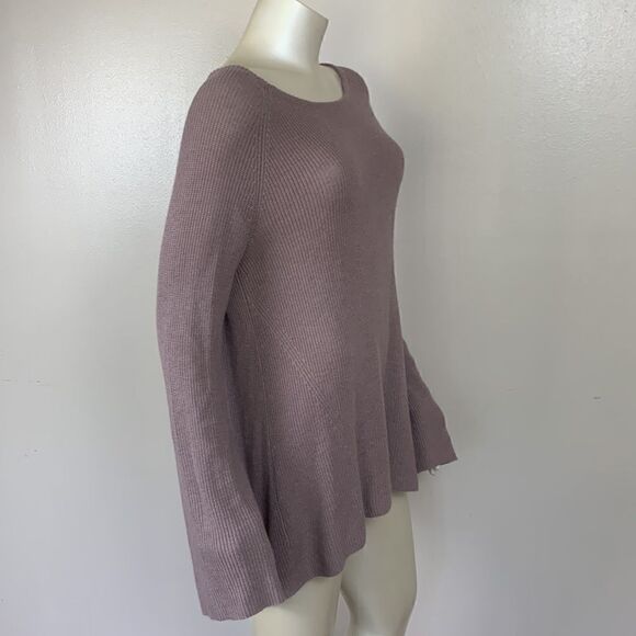 Beautiful women’s TROUVÉ sweater bell sleeves open back cashmere blend - Picture 3 of 9